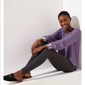NWT Loft Petite Leggings in Back Zip Sz 2p